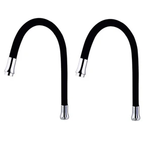 Black 2 PCS 360 градусов регулируемый цветной кран опрыскиватель из нержавеющей стали носик для кухонной раковины аэратор кран Сменные аксессуары - Цвет: Black 2 PCS