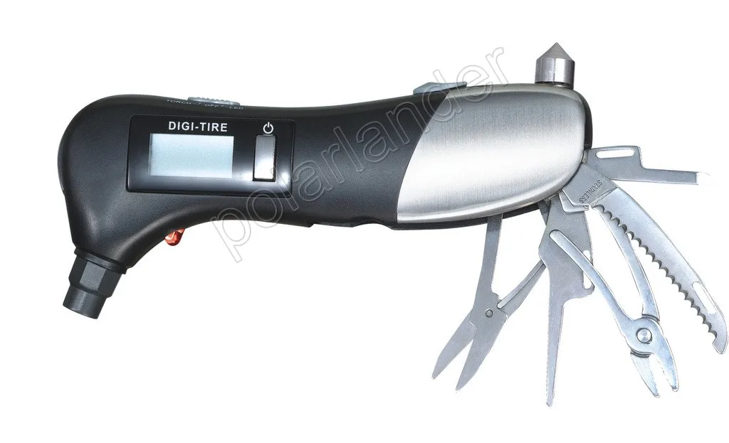 LED Дисплей автомобиля Аварийные молотки фонарик калибровочных воздуха