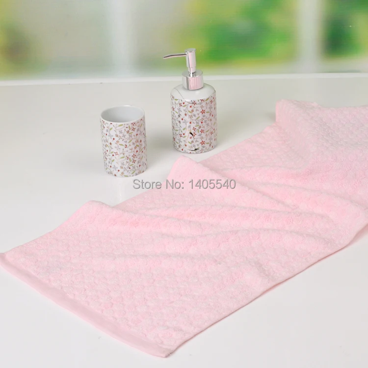 High quality 5pcs/lot 2014 New Bamboo Towel face towels Hand towel Luxurious breathable size 33*73cm | Дом и сад