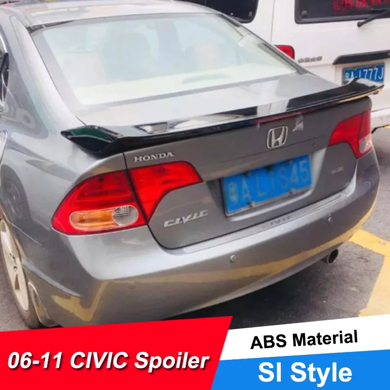 JNCFORURC Задняя Крышка багажника автомобильные Спойлеры для Honda Civic 8th 05 06 07 08 09 10 11