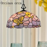 european mediterranean pendant lamps colorful glass pendant light for living room balcony garden aisle lighting decor
