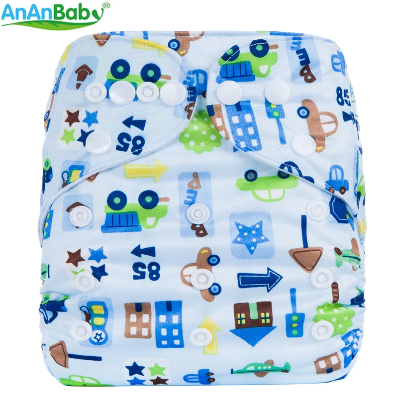 Многоразовые карманные тканевые Подгузники Ananbaby 2018 моющиеся подгузники одного