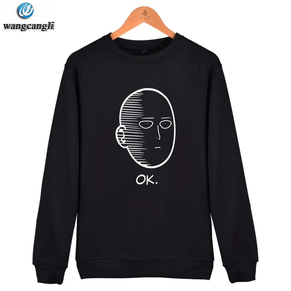One Punch Man Hero Saitama Oppai Аниме толстовки пуловер флисовая толстовка мужская и женская