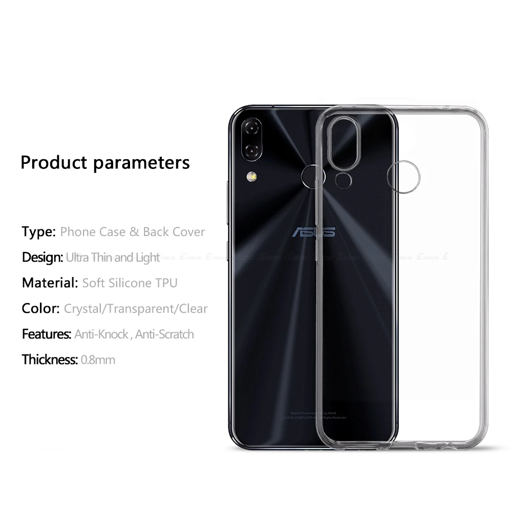 Ультратонкий прозрачный мягкий чехол из ТПУ для Asus ZenFone 6 ZS630KL 5 5Z ZS620KL ZE620KL