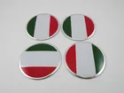 4 x итальянский флаг для тюнинга автомобиля, 57 мм колпачки для центра колеса, колпачок ступицы, эмблема