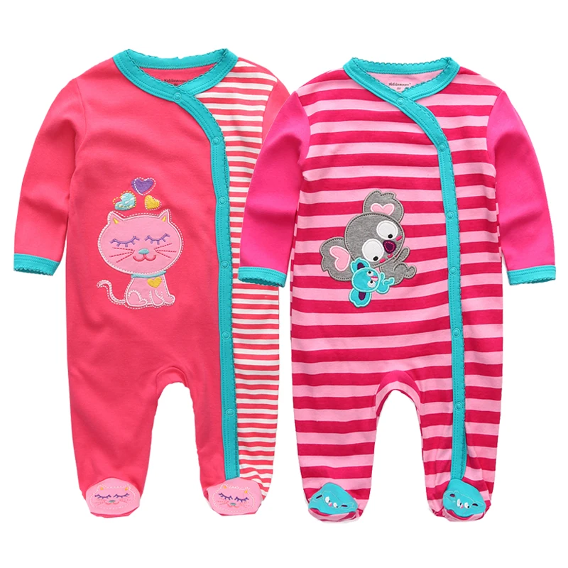 2 шт./лот Одежда для новорожденных девочек милый комбинезон с героями