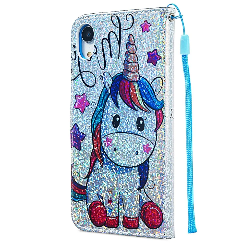 Кожаный чехол для iphone XR чехол-кошелек Filp чехлы телефонов с отделением карт -