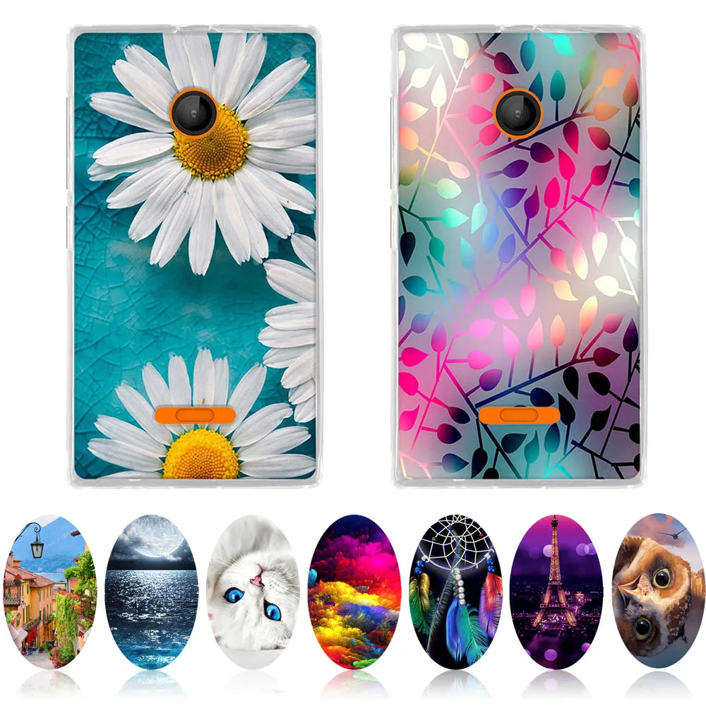 Чехол для Nokia N430 задняя крышка чехол с 3D рисунком Lumia 430 мягкий силиконовый из ТПУ