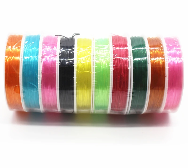 Эластичный Шнур для рукоделия 10 рулонов 0 6 мм 8 мм|craft bracelet|bracelet makingstring diy |