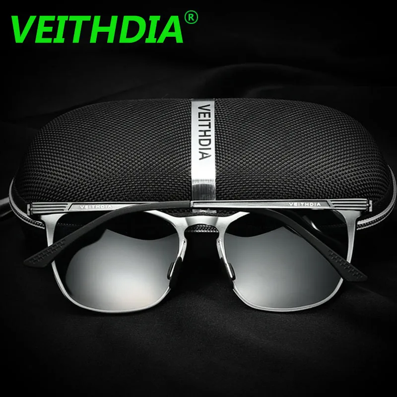Мужские и женские солнцезащитные очки VEITHDIA винтажные унисекс с поляризационными