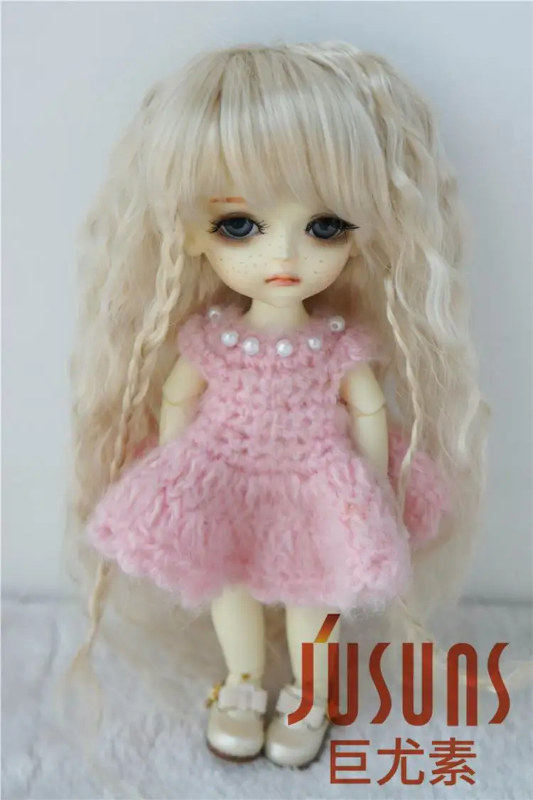 JD149 1/12 1/8 BJD парики Средний Sauvage парик Размер 3-4 дюймов 4-5 дюймов 5-6 дюймов синтетический парик для куклы мохеровый модные аксессуары для кукол