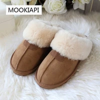 the latest european high quality sheepskin wool women slippers in 2019 free delivery 8 colors