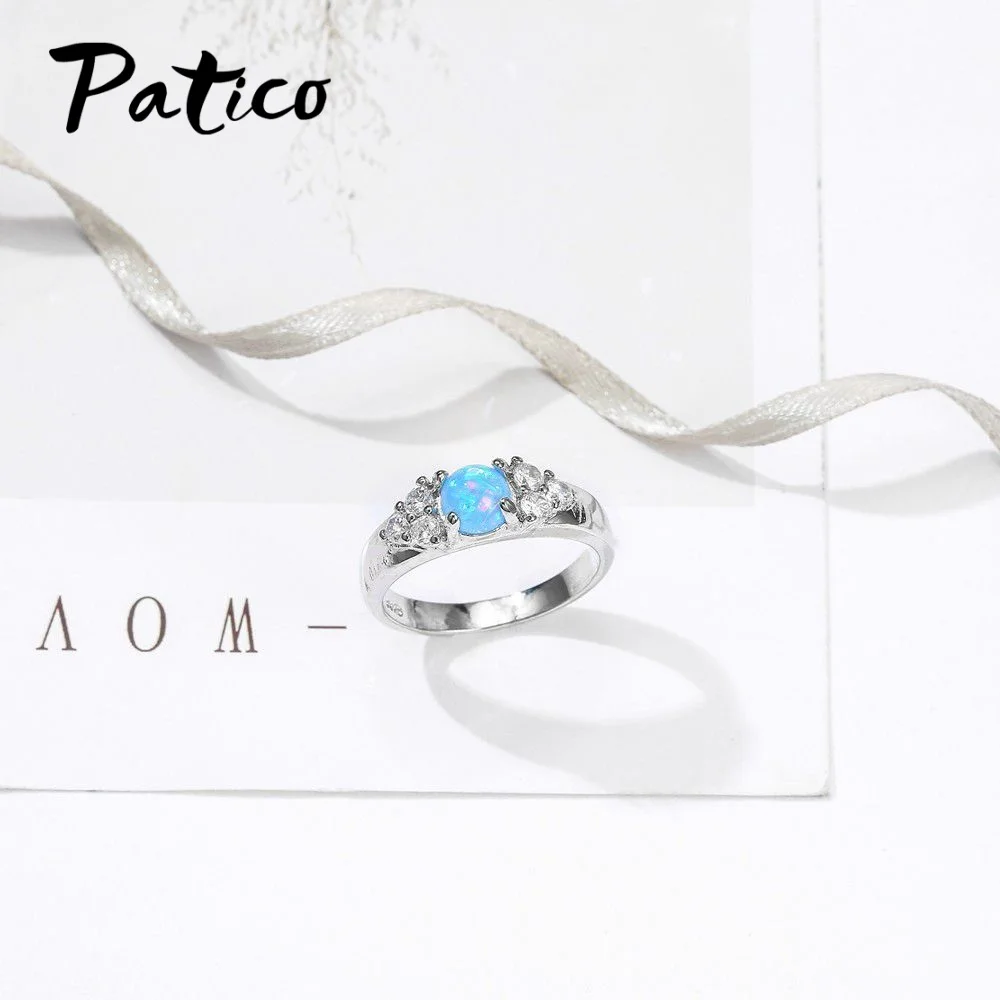 Fashion New Royal Style Women Lovely Noble Jewelry Rings 925 Sterling Silver Fire Opal Stone Free Shipping | Украшения и