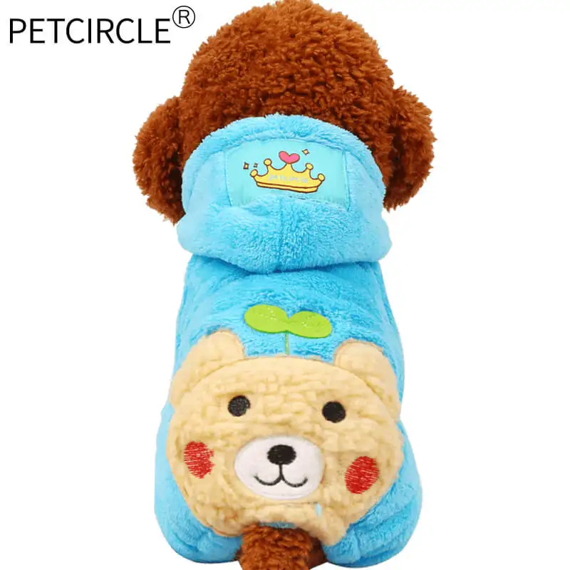 blue Подлинная Одежда для собак Petcircle, зимнее милое теплое пальто для собак, куртки для чихуахуа, одежда для йоркширского терьера для собак, товары для домашних животных - Цвет: blue