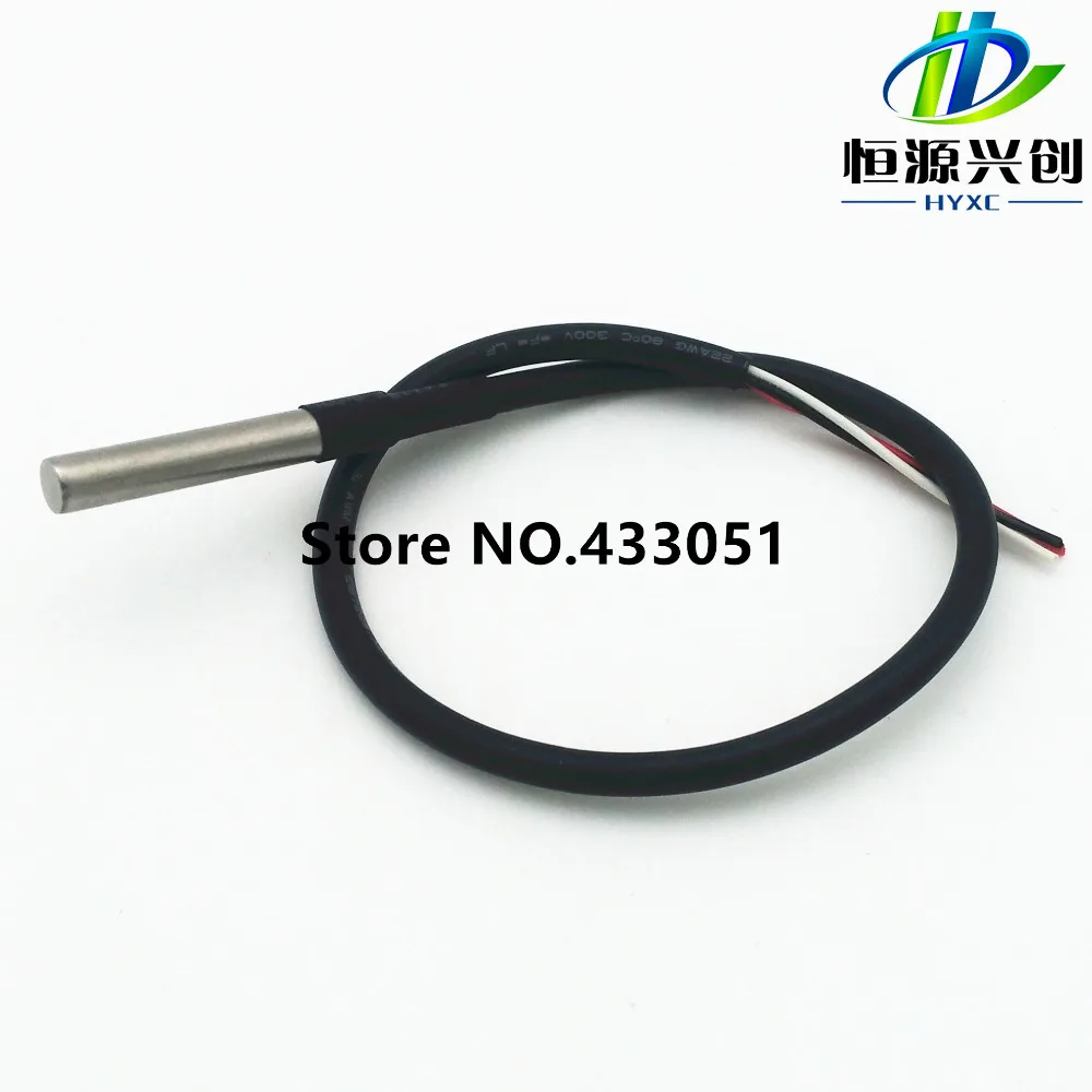 Digital Temperature Temp Sensor Probe DS18B20 For Thermometer 30cm Waterproof Free shipping signal output | Инструменты