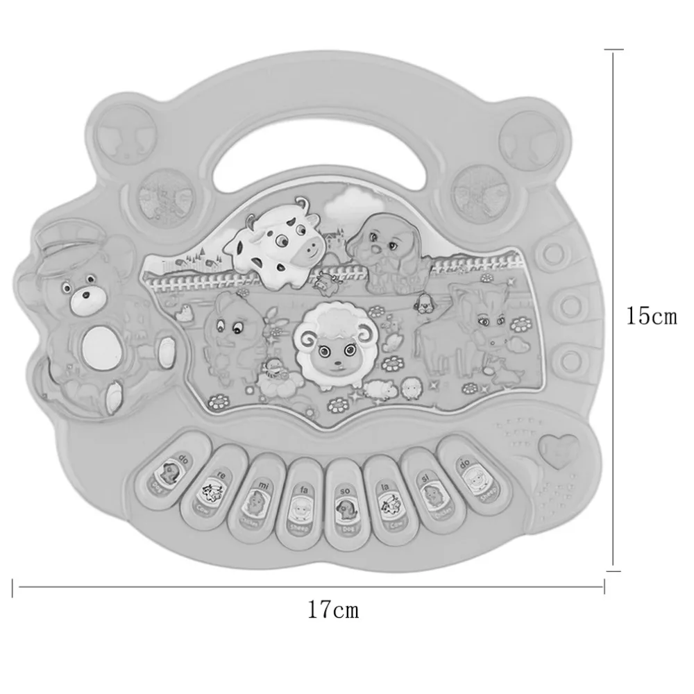 Kids Electronic Organ Musical Educational Piano Animal Farm Developmental Music Toy Gift For Baby Child Birthday | Спорт и
