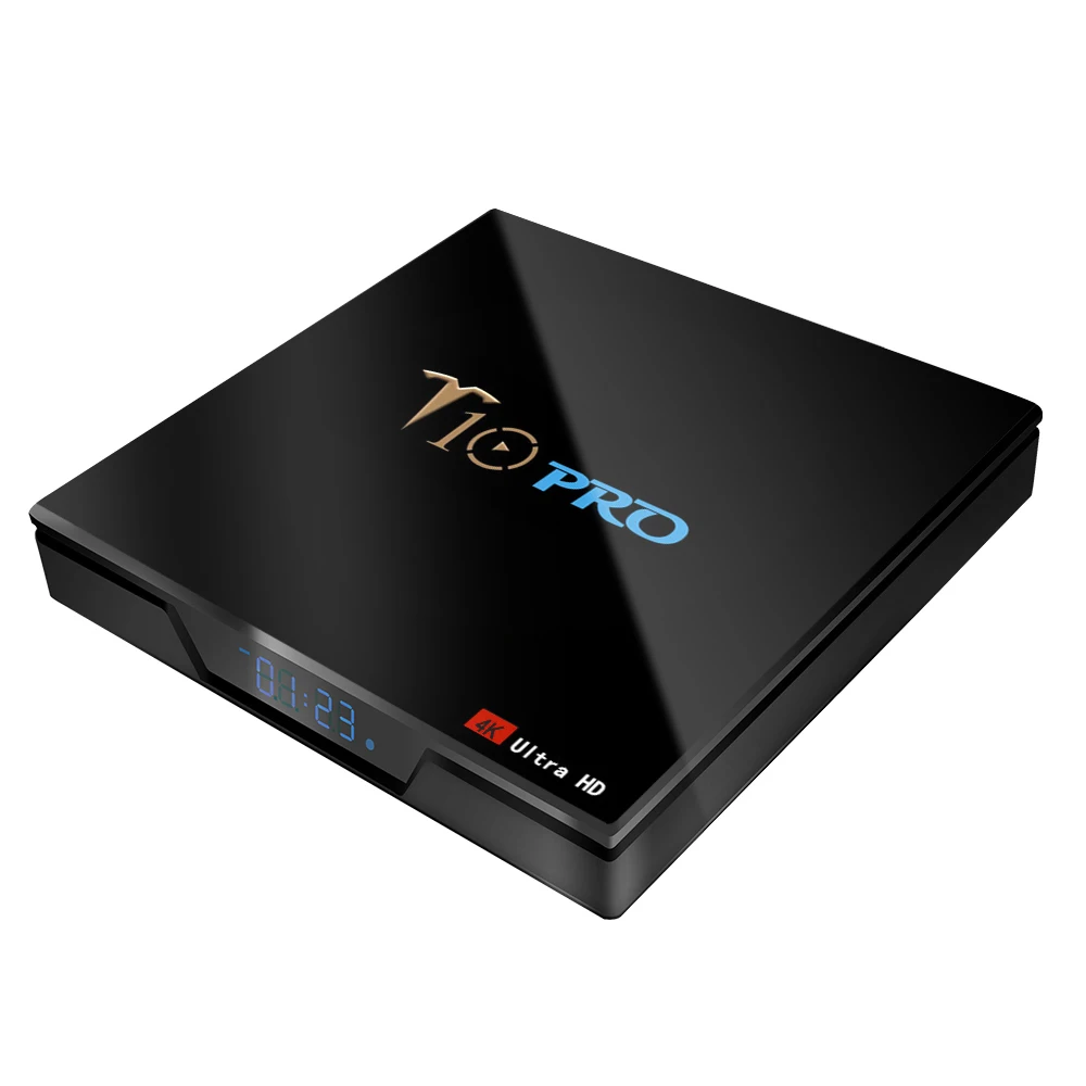 T10 PRO ТВ BoxAmlogic S905X2 4 Гб DDR4 Оперативная память 32 GB/64 GB EMMC ROM bluetooth 1 5G WI FI Android K смарт