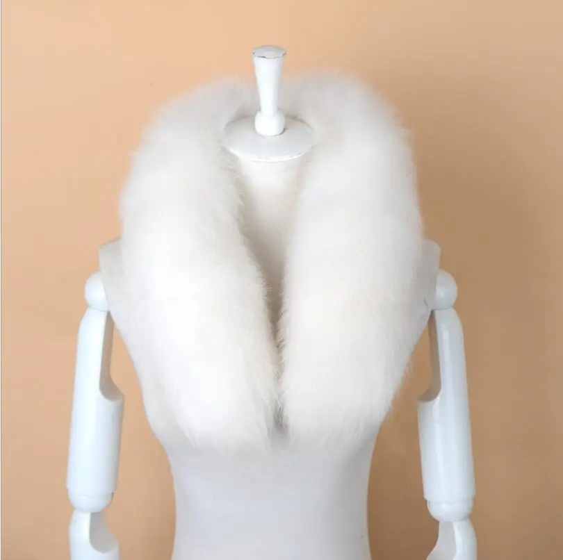 winter scarves women 2018 scarf for men male of real fox fur tail collar luxury cosplay party costume 7 colors S219 |