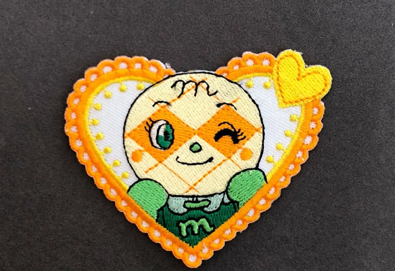 Anpanman fabric Embroidered patch sew on Motif Applique garment embroidery cartoon DIY accessory | Дом и сад