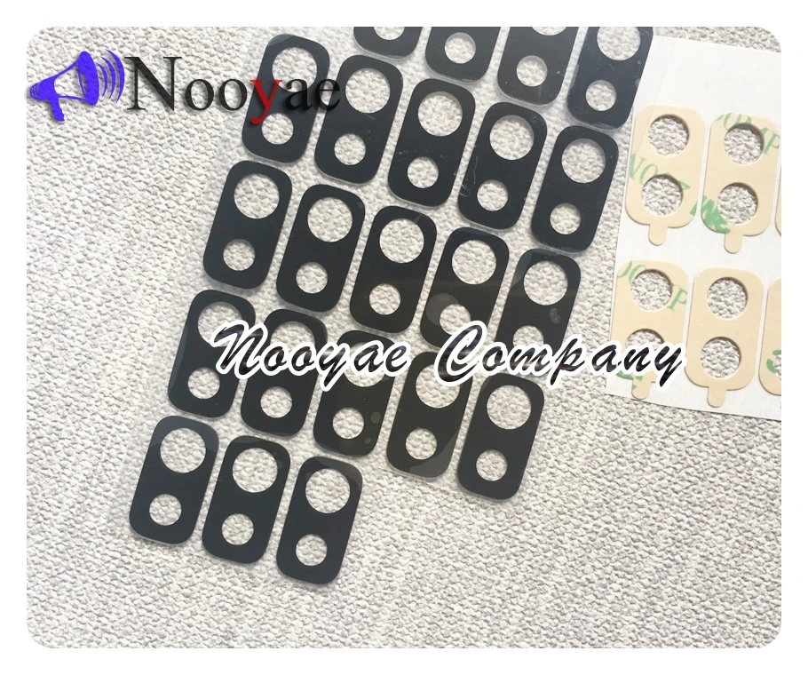 Черный Новый задний большой стеклянный объектив камеры для Samsung Galaxy J8 2018 J810F объектив камеры с наклейкой + отслеживание