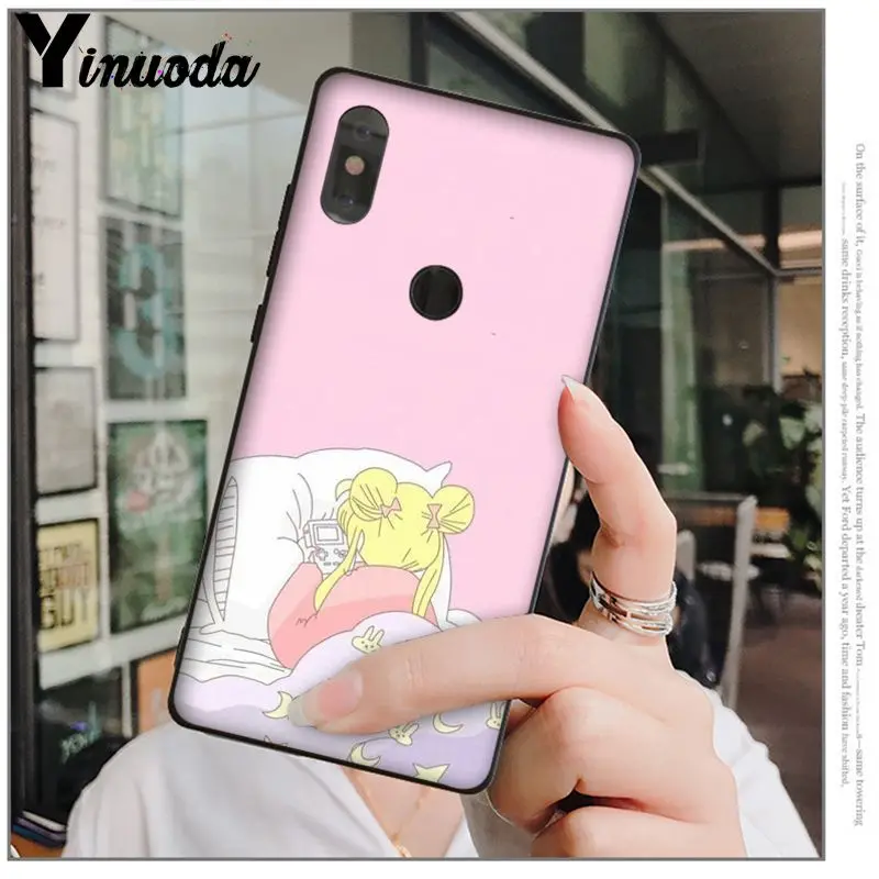 Yinuoda Сейлор Мун ТПУ мягкий силиконовый черный чехол для телефона Redmi 5 plus Note Xuiaomi Mi 8