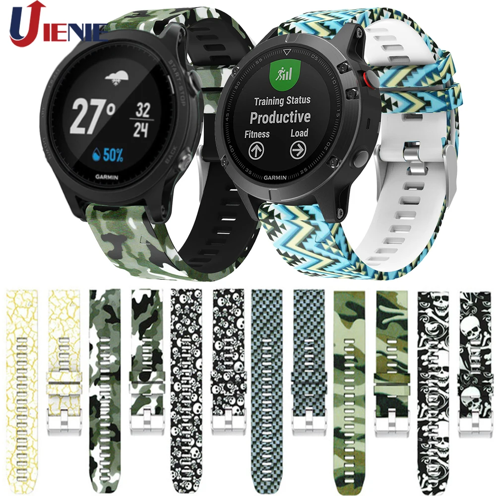 Спортивный ремешок для часов Garmin Instinct/Fenix 5 5Plus/Forerunner 935 945 22 мм силиконовый браслет