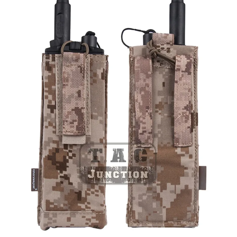 AOR1 Emerson тактическая радиостанция MBITR сумка EmersonGear Портативная сумка Регулируемая рация Карманный Перевозчик с крюком и петлей для AVS жилет - Цвет: AOR1