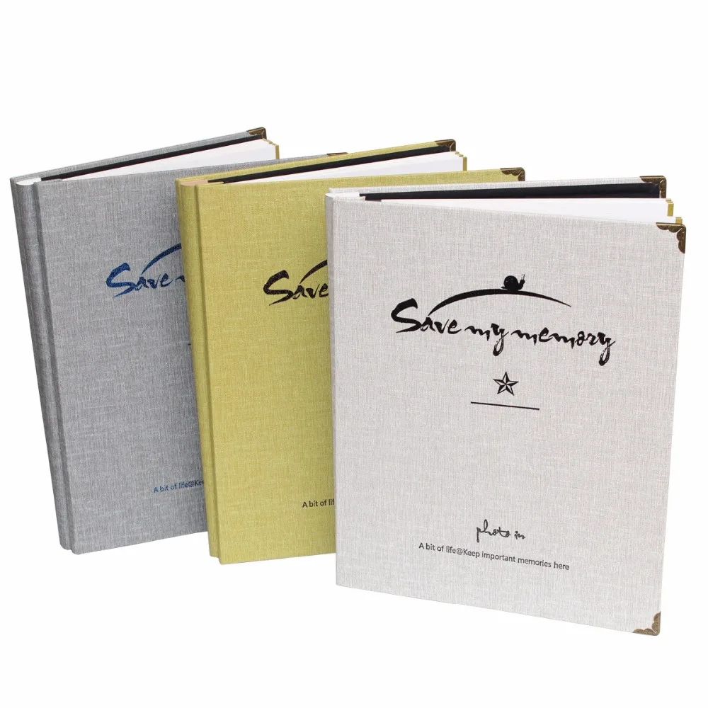 Новый DIY Фотоальбом Искусственная кожа свадебные фотографии детей Семья памяти