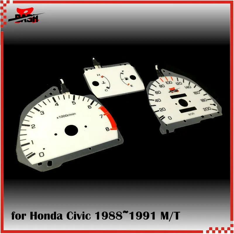 Тире EL светящийся датчик зеленый светильник для Honda 4th поколения Civic 1988 1991