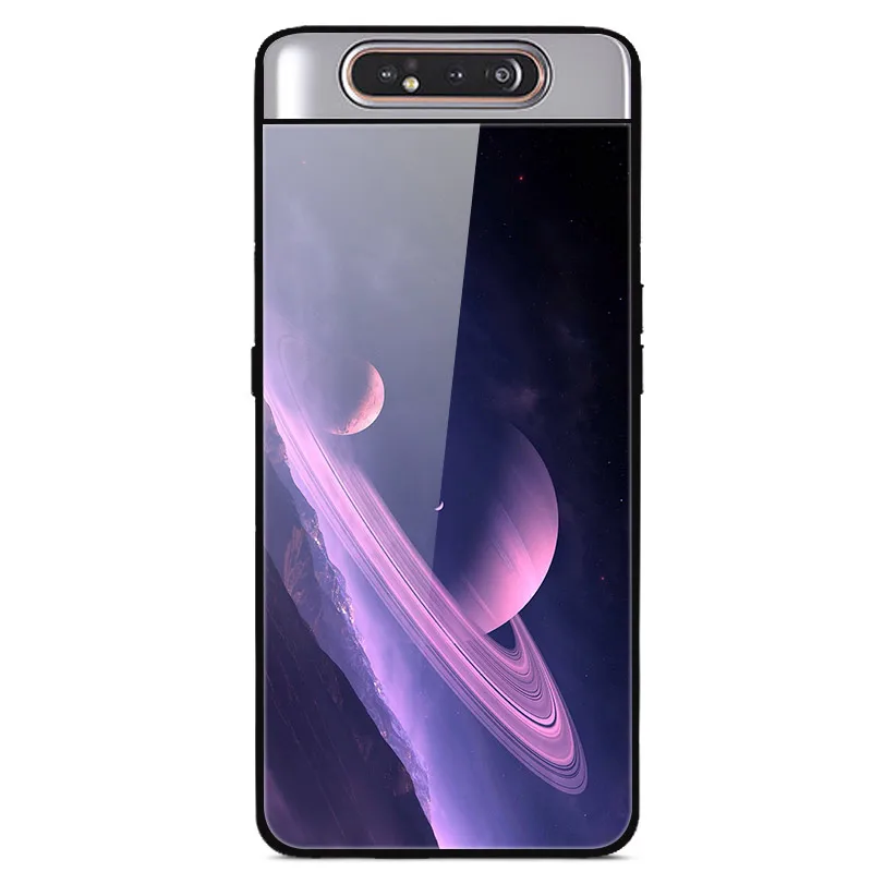 6," чехол для samsung A80, чехол A 80, роскошная задняя крышка из закаленного стекла для samsung Galaxy A80 A90 A 90, чехол, мягкий ТПУ бампер, рамка - Цвет: as photo 33