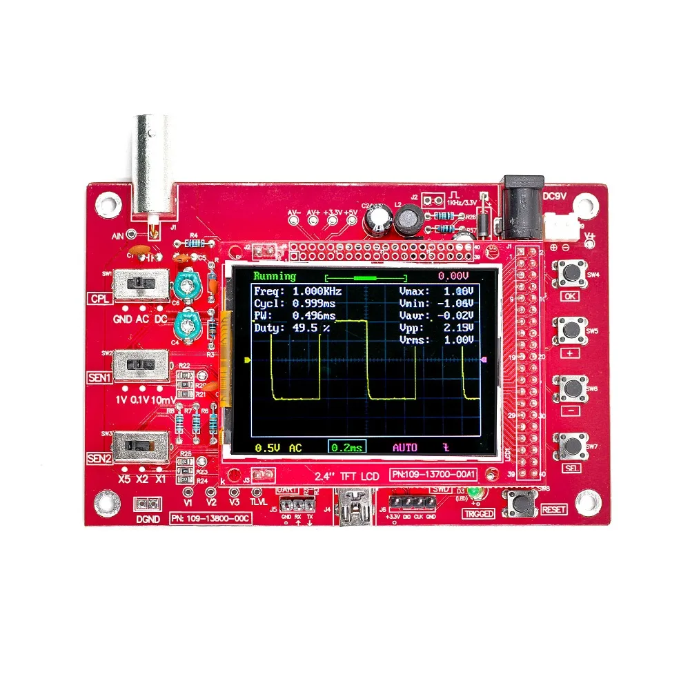 Припаяны DSO138 2 4 &quotTFT Ручной карманные цифровые осциллограф комплект SMD припаяны +