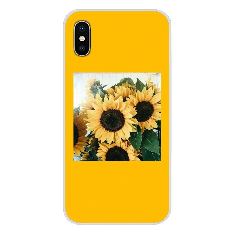 Подсолнух желтый цветок для Samsung Galaxy A5 A6S A7 A8 A9S Star J4 J6 J7 J8 Prime Plus 2018 аксессуары чехлы