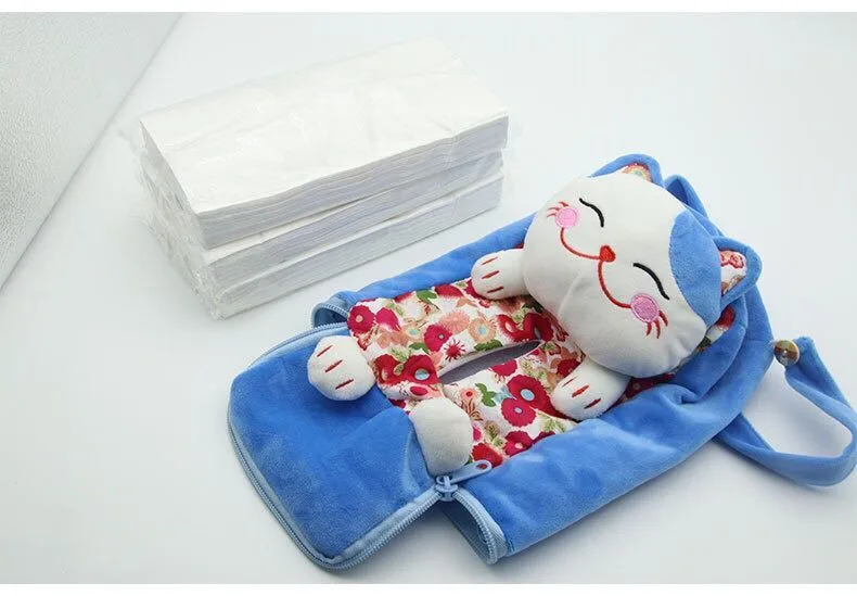 1 шт. многофункциональная подвесная коробка из ткани для автомобиля Lucky Cat