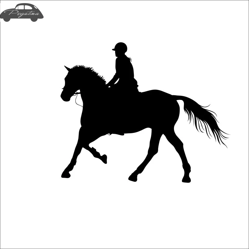 Верховая езда Гонки Наклейка автомобиля наклейка с ковбоем Horserace плакат