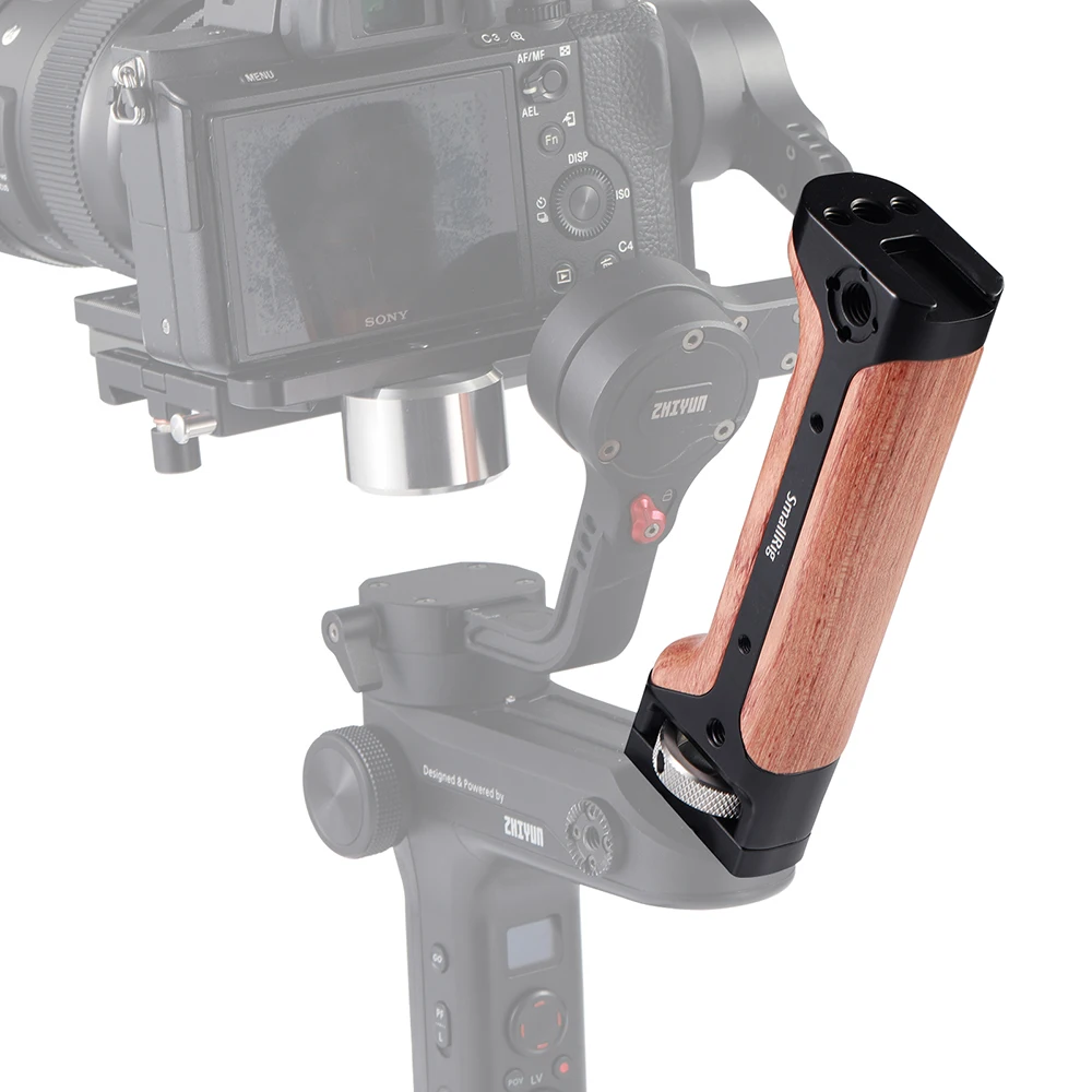 SmallRig деревянная рукоятка для лаборатории Zhiyun WEEBILL и DSLR камеры быстросъемная деревянная ручка с холодным башмаком Arri отверстие для определения местоположения-2276