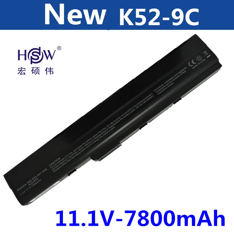 HSW ноутбук Батарея для Asus A52 A52F A52J A52JB A52JK A52JR X1 K42 K42F A2B K42JB K42JK K42JR VX047X K42JV K52F|laptop