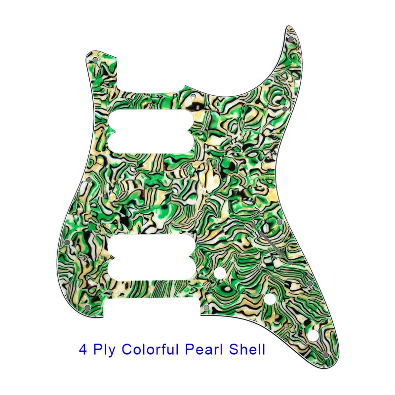 Colorful Pearl Качественная Гитара Pickguard-для США FD 11 винтовых отверстий плеер стартокастер хамбакер один HH старт царапины пластины - Цвет: Colorful Pearl