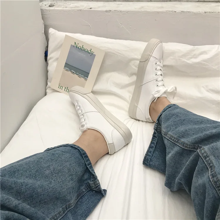 Женские розовые кроссовки; кожаная обувь на плоской подошве; Tenis Femino; женские белые кроссовки для тренировок; сезон весна; универсальная Повседневная обувь; zapatillas mujer
