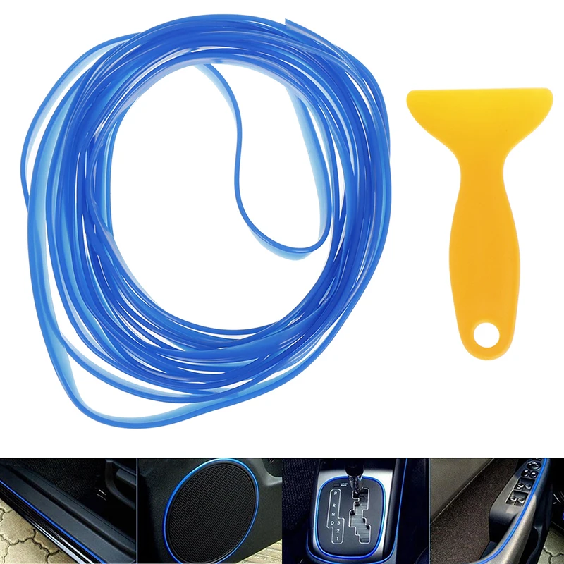 

5M Blue flexible car styling interior molding trim decorate strip gap filler kit