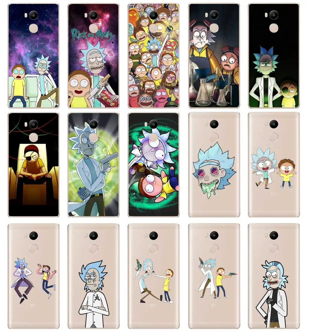 DREAMFOX L600 Rick And Morty Мягкий ТПУ силиконовый чехол для Xiaomi Redmi Note 3 4 5 Plus 3S 4A 4X 5A Pro Global |