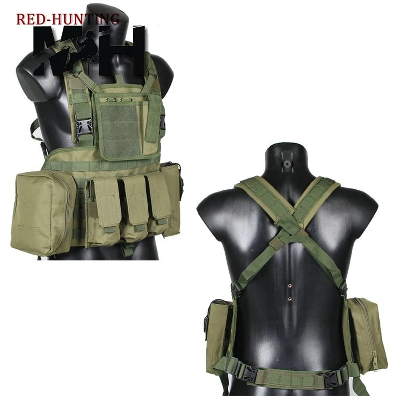 USMC Тактический боевой Molle rrrv нагрудный ремень для пейнтбола страйкбол жилет с