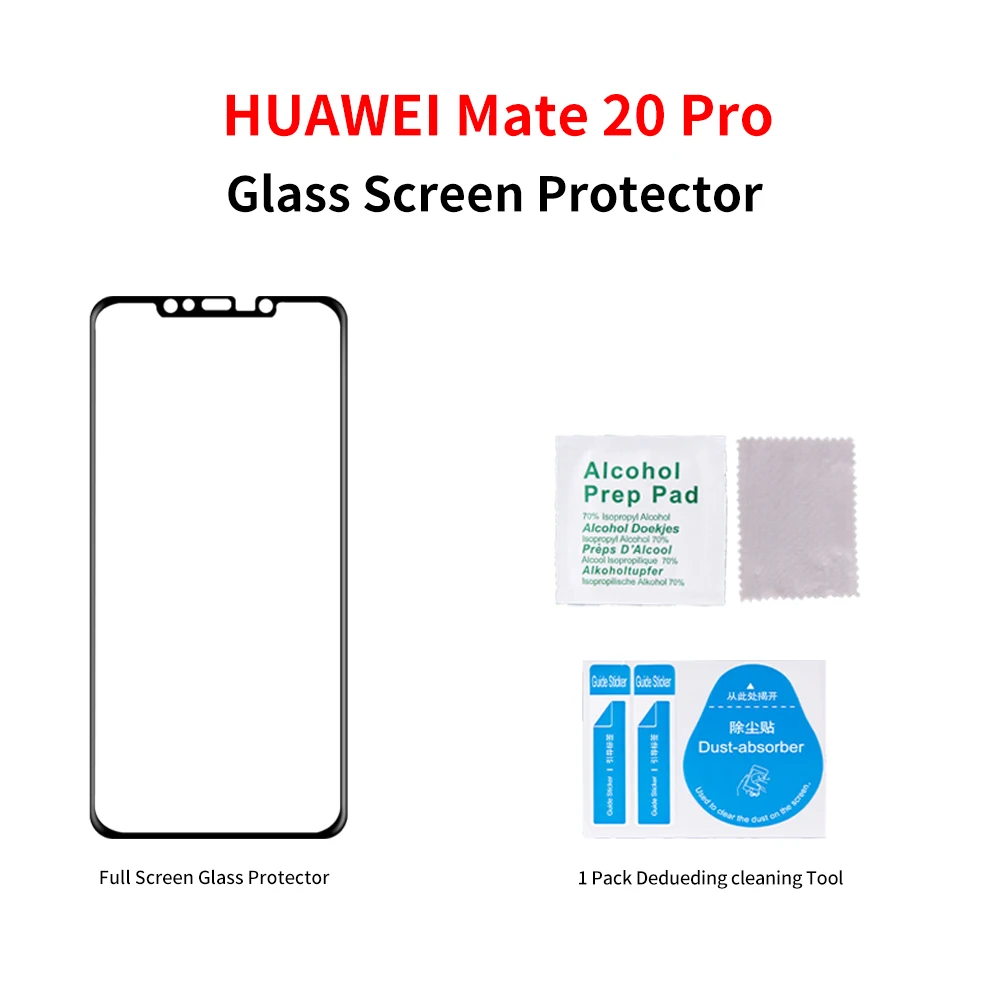 Для huawei Коврики 20 pro Экран протектор Полный Панель крышка из закаленного Стекло