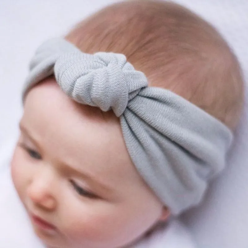 Knotted Headband For Girls 2019 Print Hair Bows Elastic Turban Head Wraps Kids Top Knot Hairband Accessories | Детская одежда и