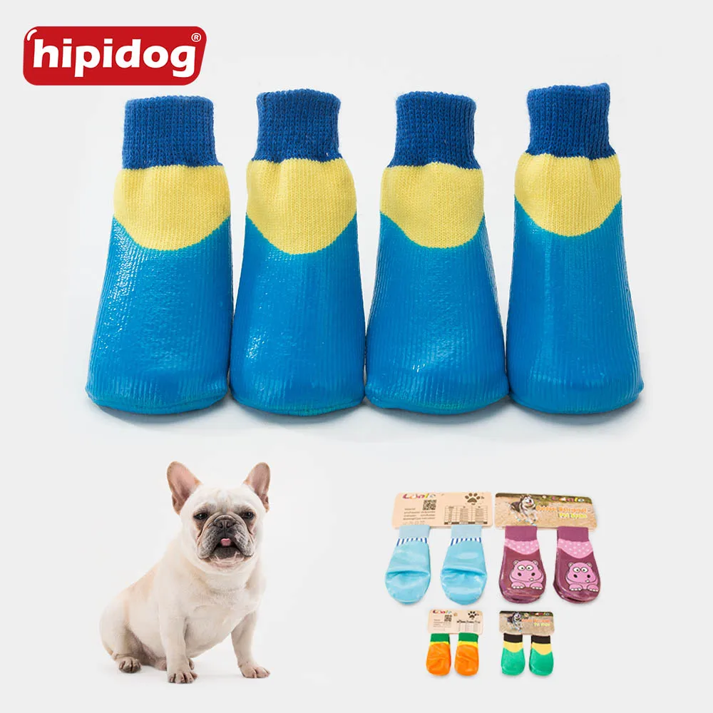 Hipidog 4 шт./компл. на открытом воздухе Водонепроницаемые носки для собаки