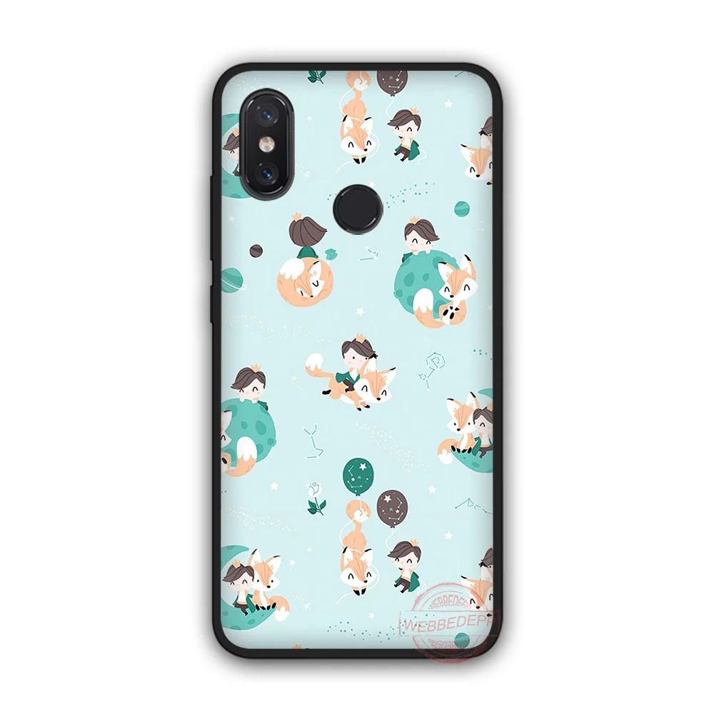 WEBBEDEPP Little prince rose fox TPU phone case for Xiaomi Mi 6 8 A2 Lite A1 F1 9 MAX 3 SE |
