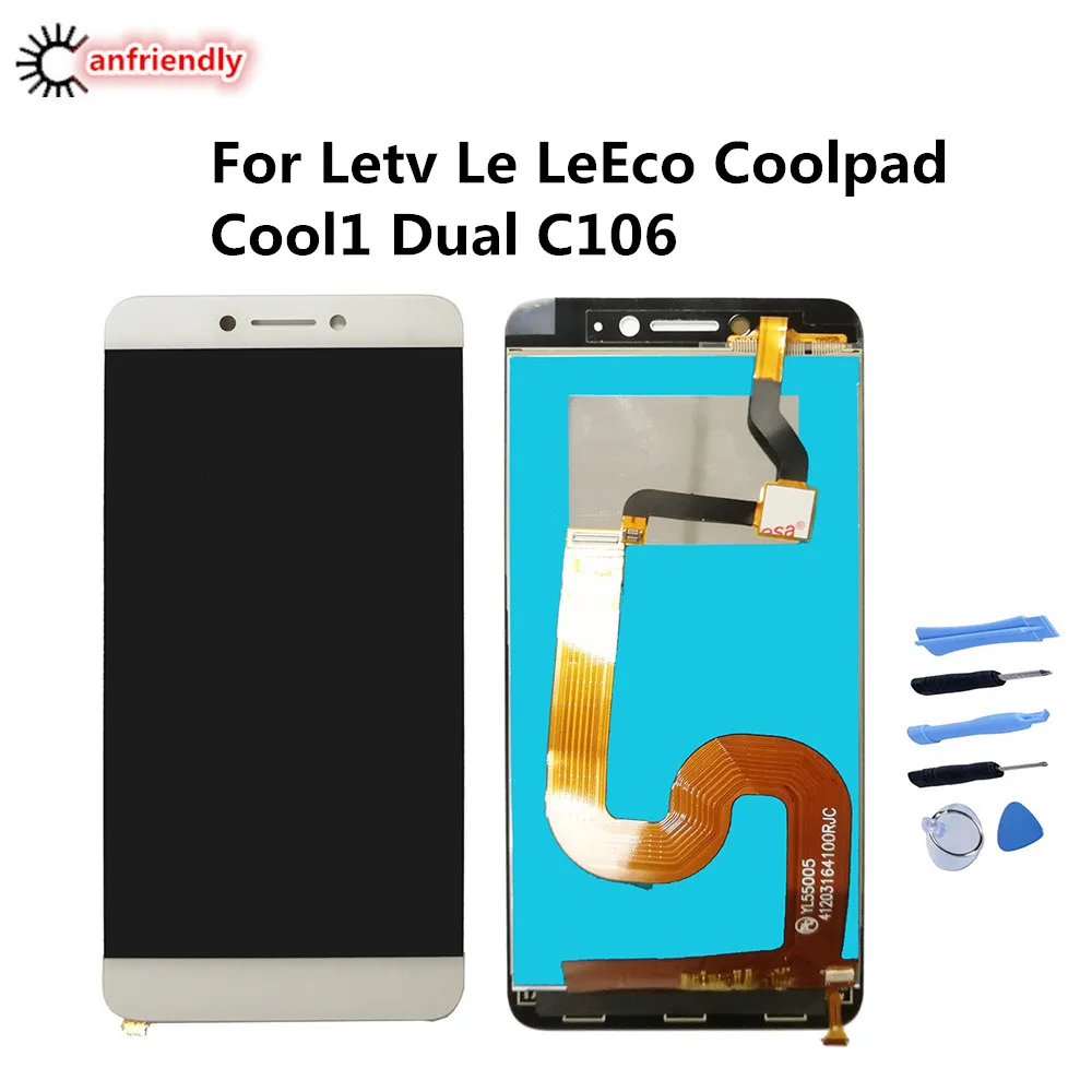 Дисплей + Сенсорный экран для Letv Le LeEco Coolpad Cool1 двойной C106 ЖК дисплей телефон ремонт замена дигитайзер сборки