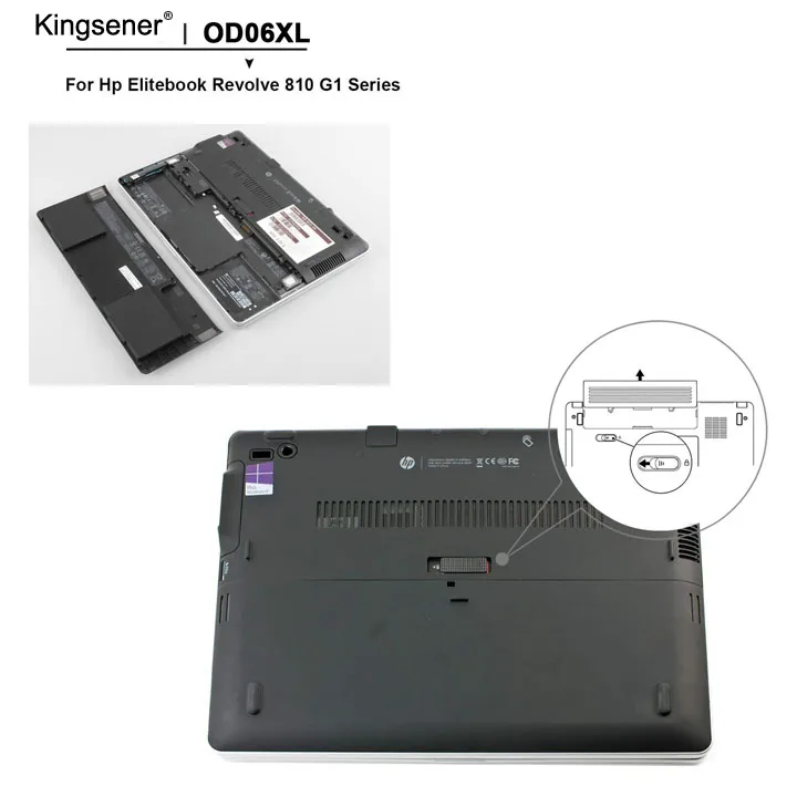 KingSener OD06XL ноутбук Батарея для hp Elitebook вращаются 810 G1 G2 G3 планшетный ПК HSTNN-IB4F 698750-171 698750-1C1 HSTNN-W91C