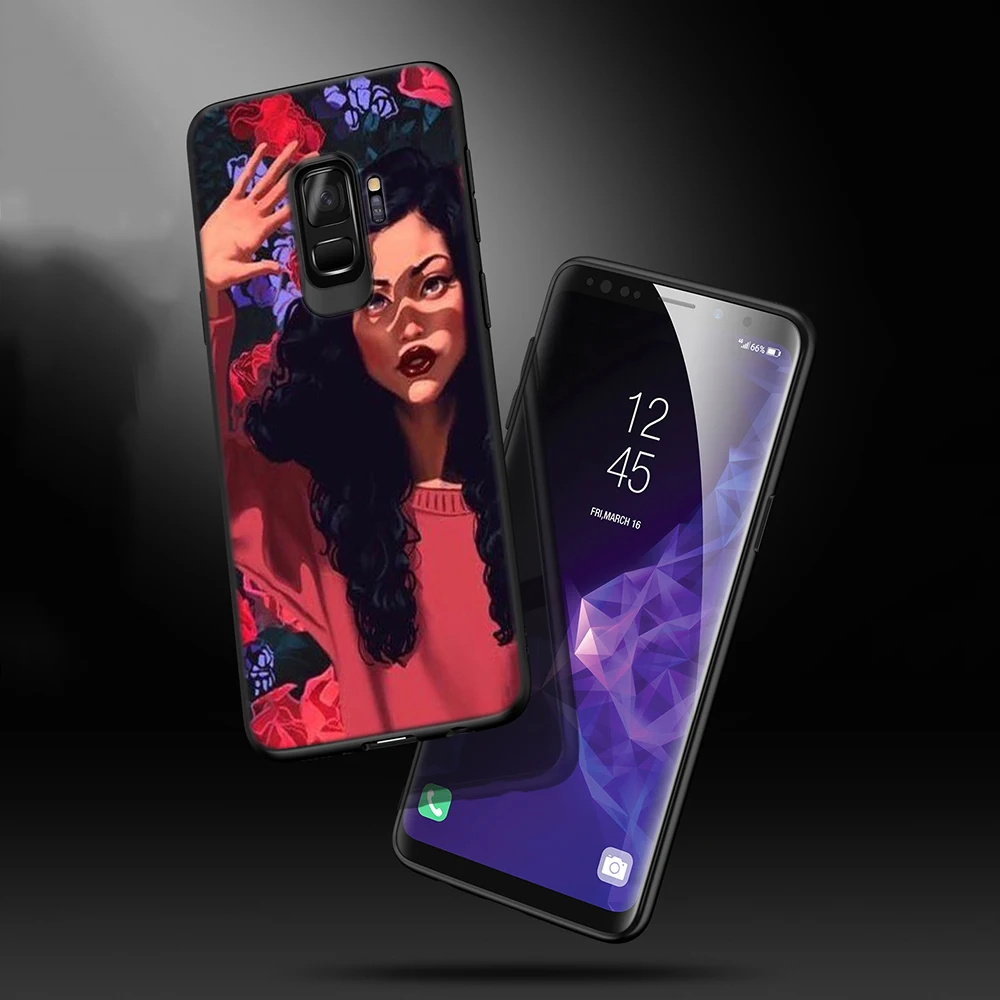 Мягкий чехол для телефона Lavaza Space girl Samsung Galaxy S8 S9 S10 Plus A6 A8 A9 2018 A30 A50 TPU | Мобильные