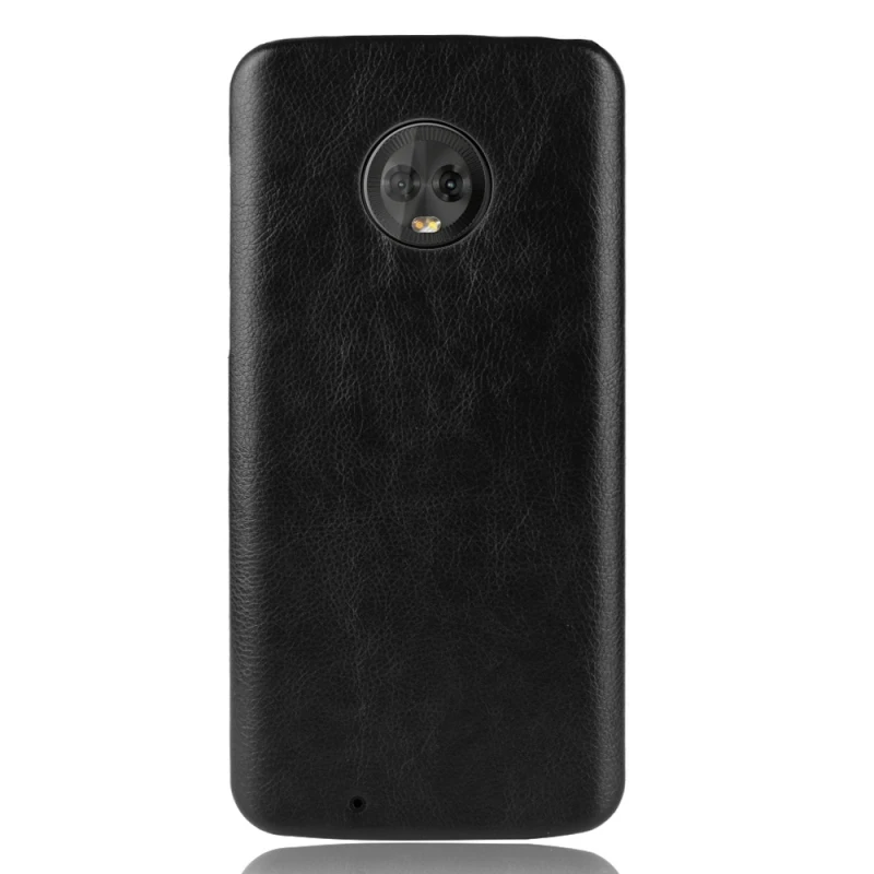 Для MOTO G6 G6Plus Кожаный чехол Роскошный Личи шаблон PU + Жесткая задняя крышка из ПК