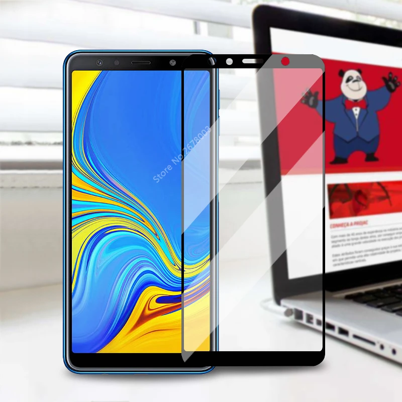 Защитное стекло закаленное 3D для Samsung Galaxy A7 A750 2018 A9S A9200 A8S A8 Plus Star Lite|Защитные